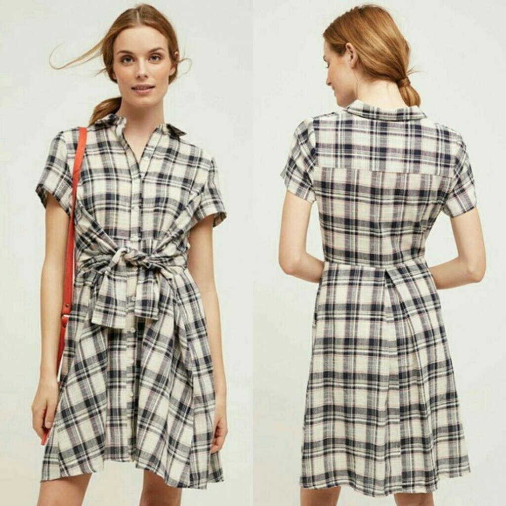 NWT Tylho Tie Waist Shirdress, XS